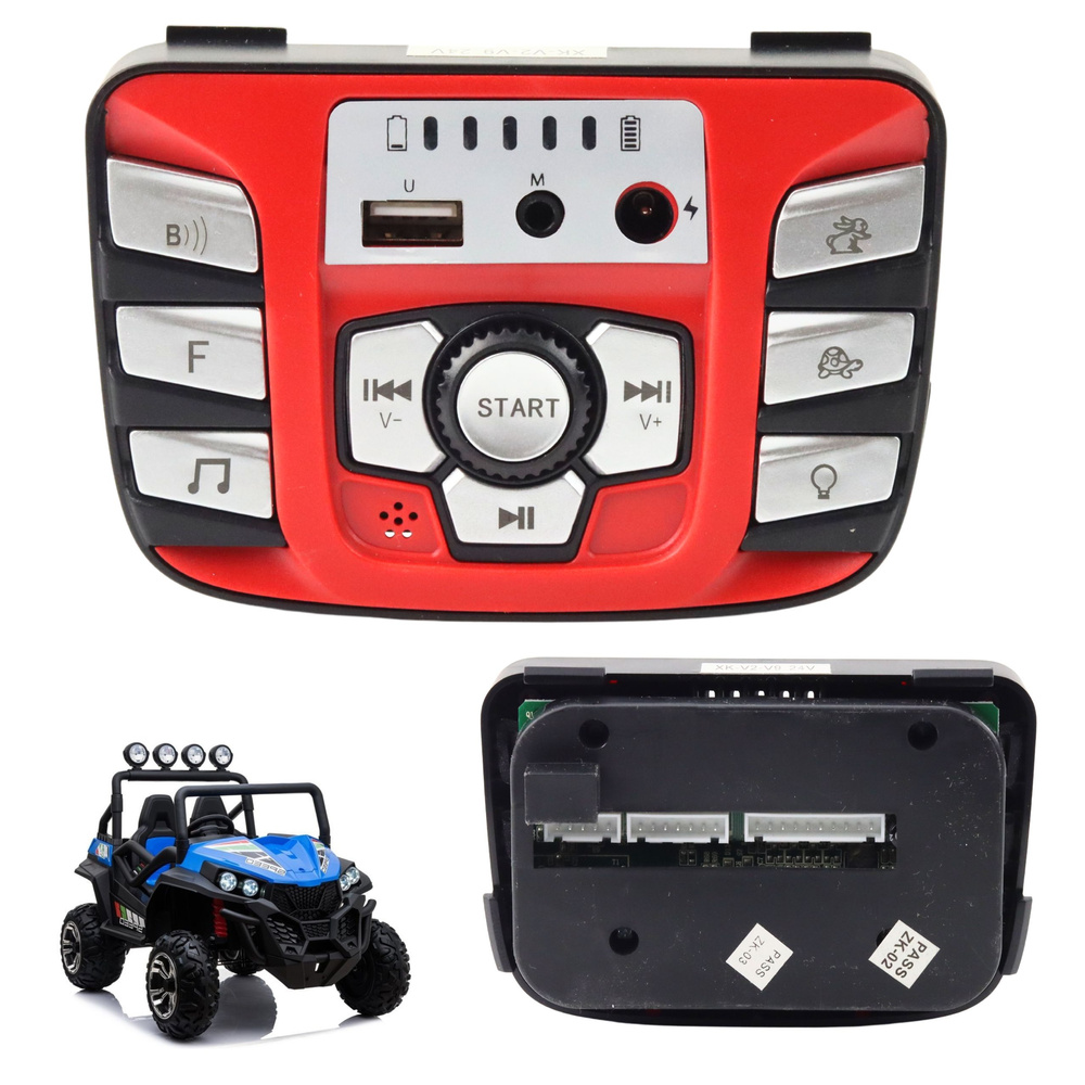 Hudobný panel LEAN CARS S2588 s Bluetooth a USB pre elektrické vozidlá – univerzálny upgrade s podporou MP3 a rádia