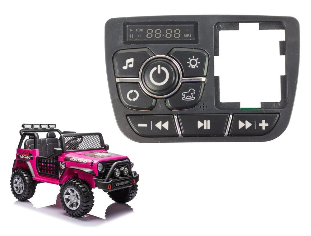 Hudobný panel XMX618 LEAN CARS s prehrávačom MP3, Bluetooth a LED osvetlením pre detské elektrické autíčka