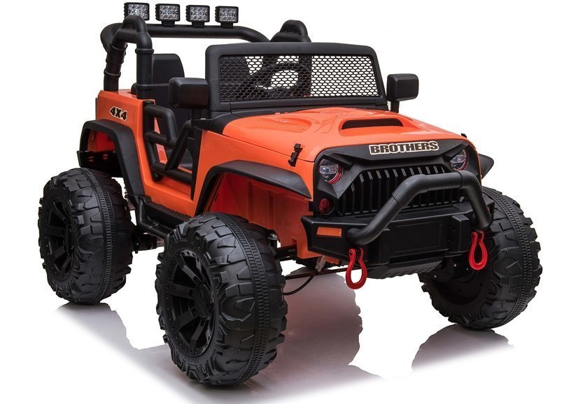 Elektrické autíčko Jeep JC666 LEAN CARS oranžové – akumulátorové autíčko s realistickým dizajnom