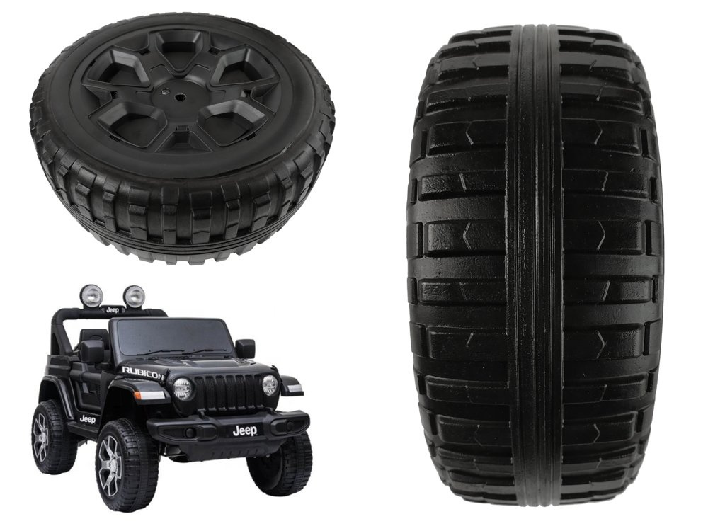 Náhradné koleso pre detské elektrické autíčko Jeep Wrangler JWR-555 LEAN CARS – originálny diel s presným uchytením