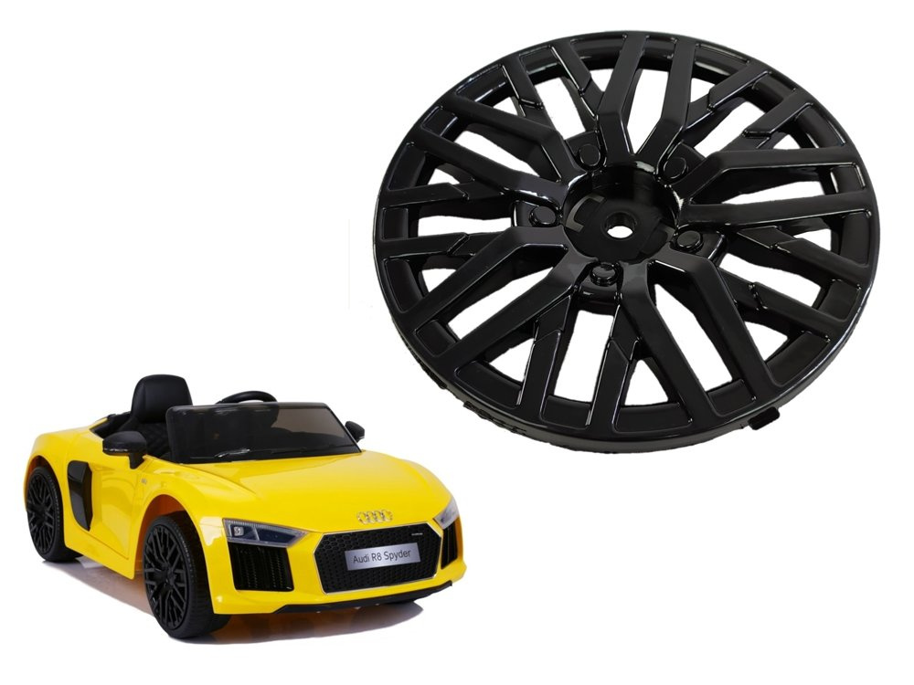 Kryt kolesa pre elektrické vozidlo Audi R8, čierny, LEAN CARS – originálny náhradný diel s dokonalou kompatibilitou