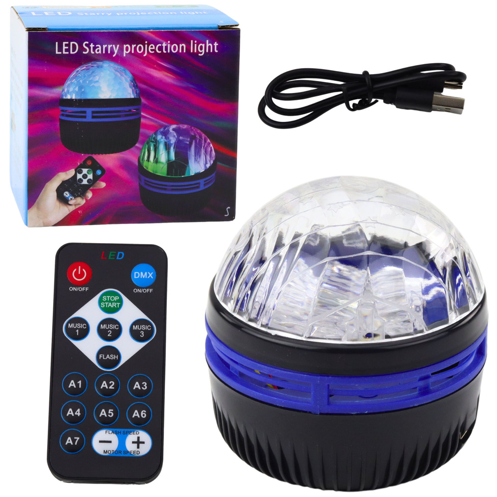 LED projektor hviezd Starry, nočná lampa LEAN s diaľkovým ovládačom a RGB efektmi