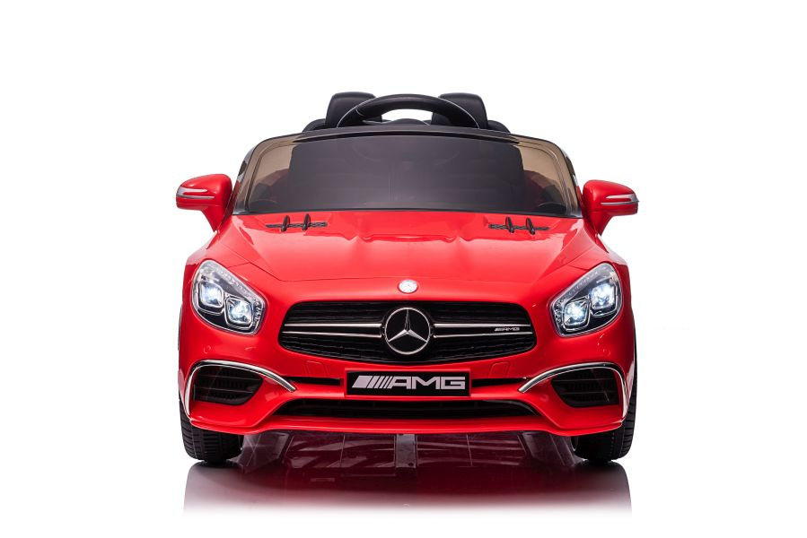 Elektromobil Mercedes SL65 S, 12 V, červený lak, s LCD displejom, pre deti vo veku 3–8 rokov