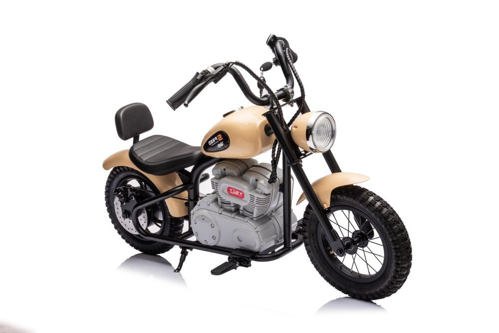 Detská elektrická motorku LEAN CARS A9902 36 V, khaki – 350 W, nosnosť 40 kg, pre deti od 6 rokov