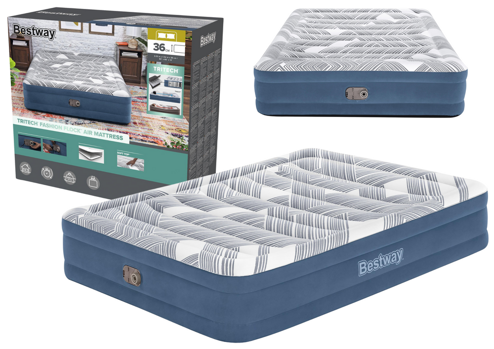 Nafukovací matrace Bestway 203 x 152 x 36 cm - velká rodinná matrace do bazénu a na vodu