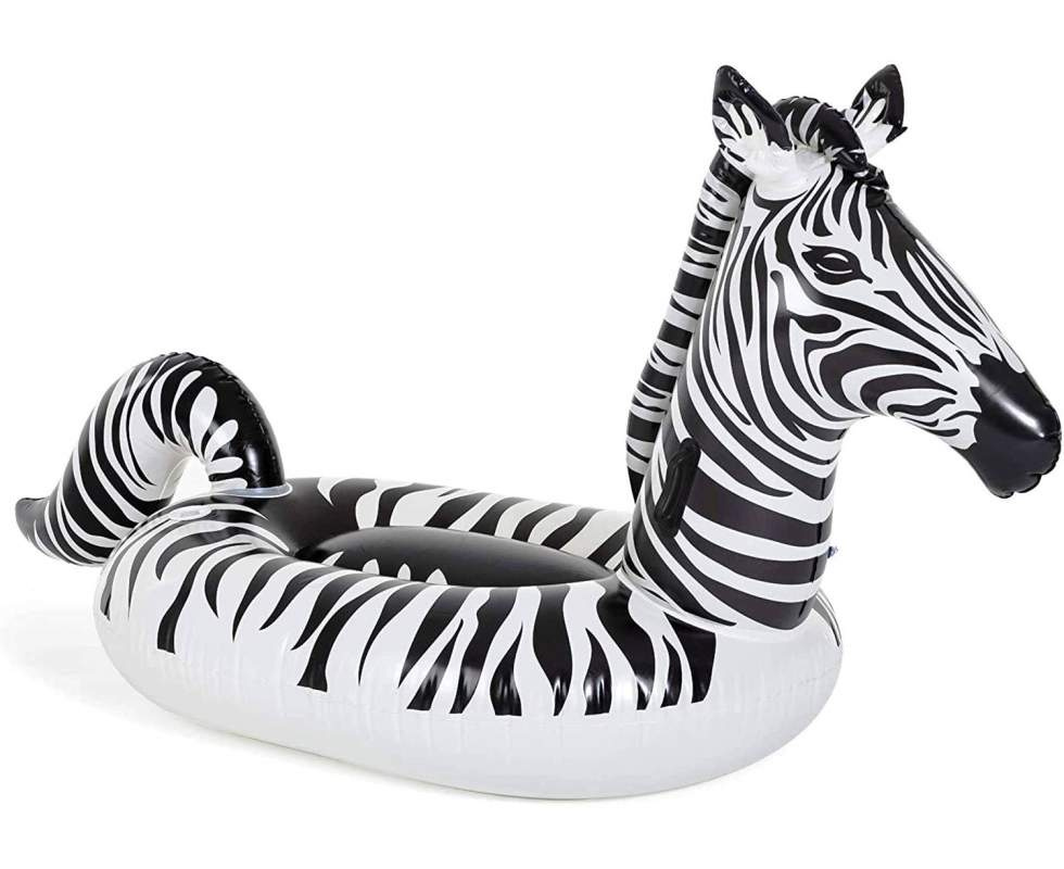 Nafukovacia matrac Zebra LED Bestway 254 × 142 cm s osvetlením pre celú rodinu