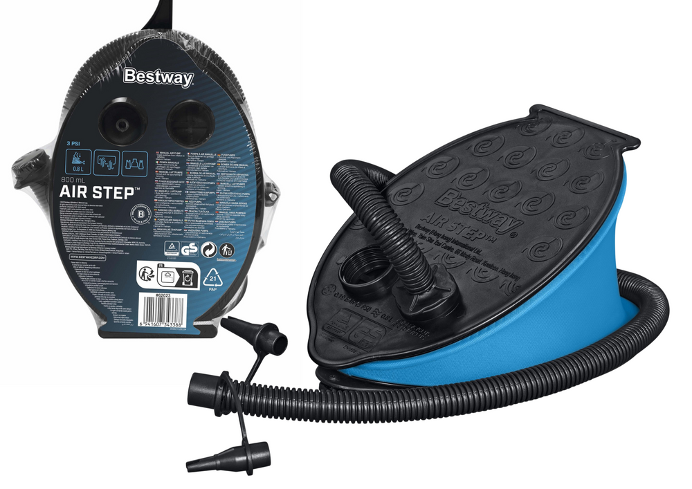Nožná pumpa Bestway 23×15 cm – kompaktná nafukovacia pomôcka pre bazény a nafukovačky