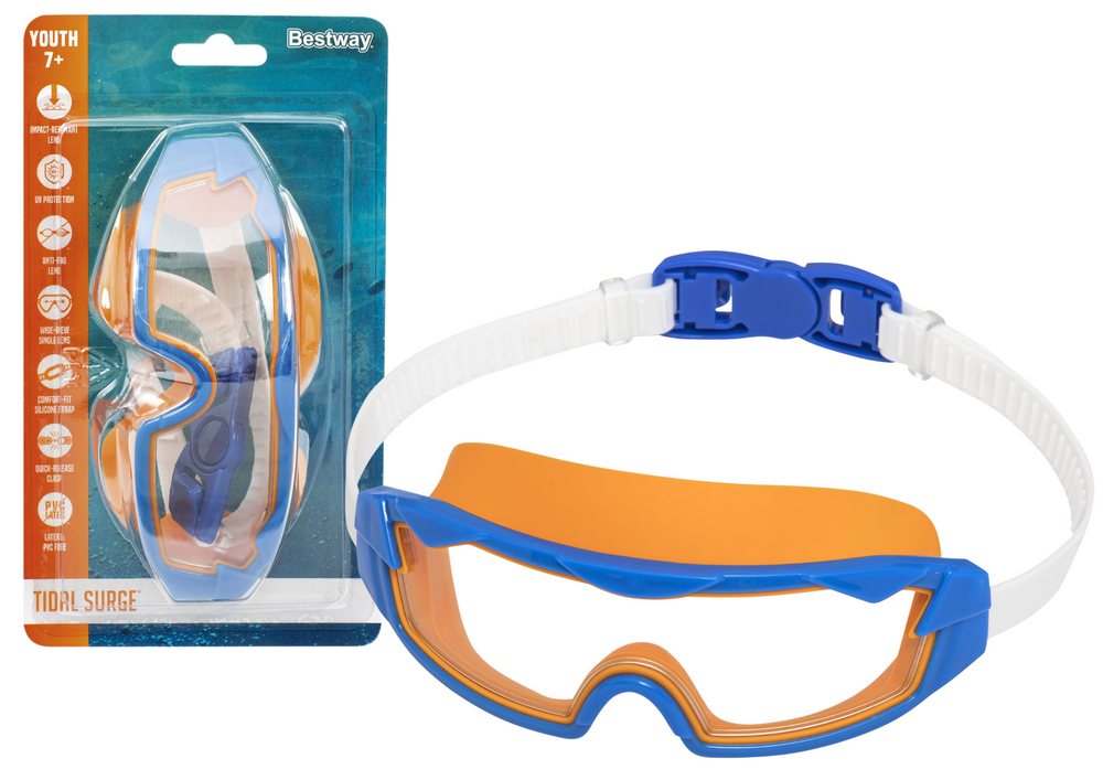 Ružové plavecké okuliare Bestway 21179 pre deti od 7 rokov s UV ochranou a protizahmlievacou úpravou 3