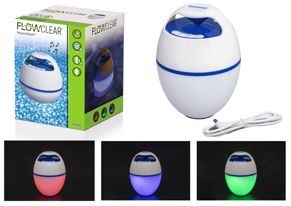 Plovoucí Bluetooth reproduktor LED Bestway 58700 s IP67 ochranou a 7 režimy osvětlení