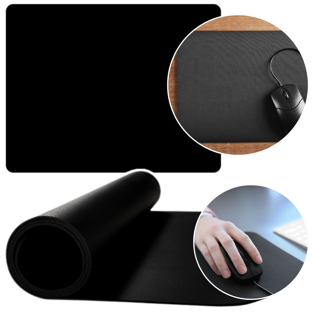 Protiskluzová Podložka pod Myš LEAN Čierna 30x25cm - Stabilná Gaming a Kancelárska Podložka