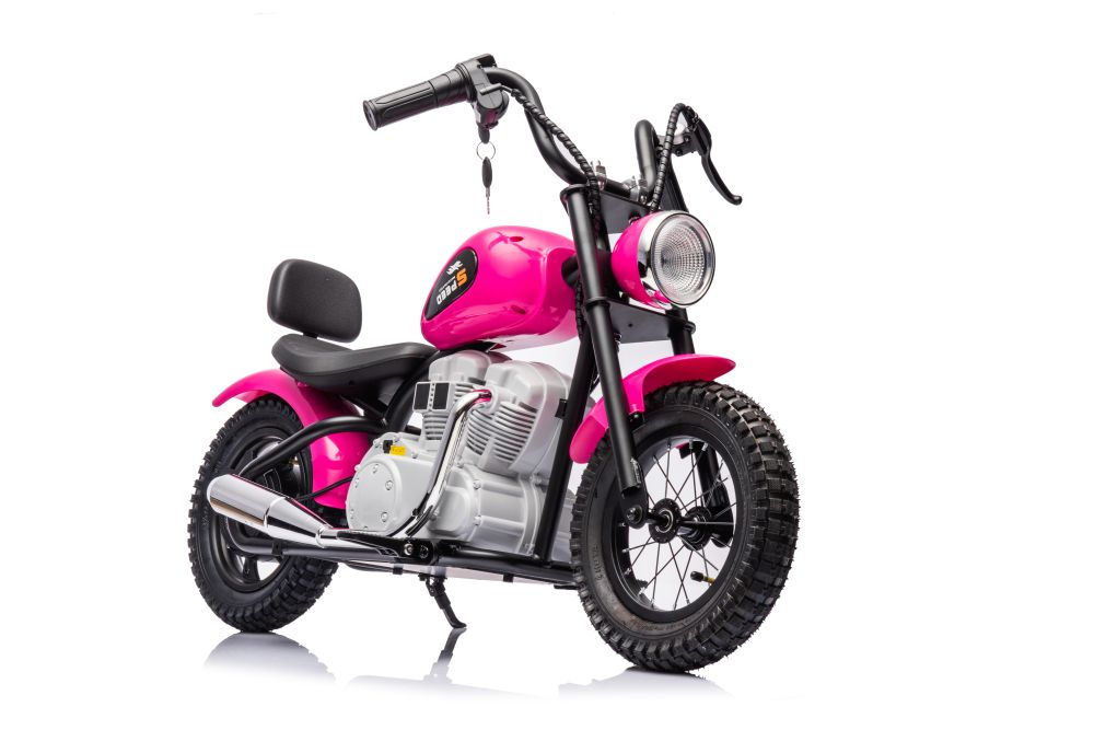 Elektrická motorka LEAN CARS A9902 36V růžová – motor 350W, nosnost 40 kg, kotoučové brzdy