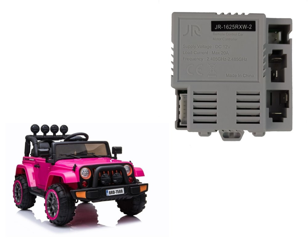 Riadiaca jednotka JR-1625RXW-2 LEAN CARS 12 V pre BRD-7588 – originálny náhradný diel s frekvenciou 2,4 GHz
