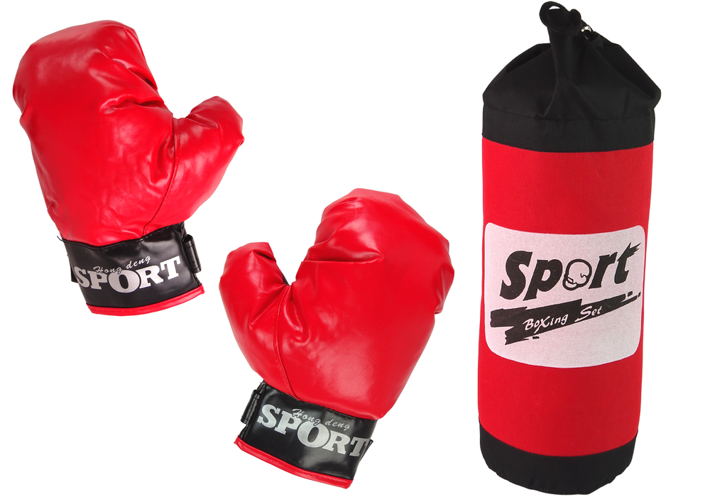 Boxerská súprava pre deti LEAN Toys s boxovacím vrecom a rukavicami – kompletná športová súprava
