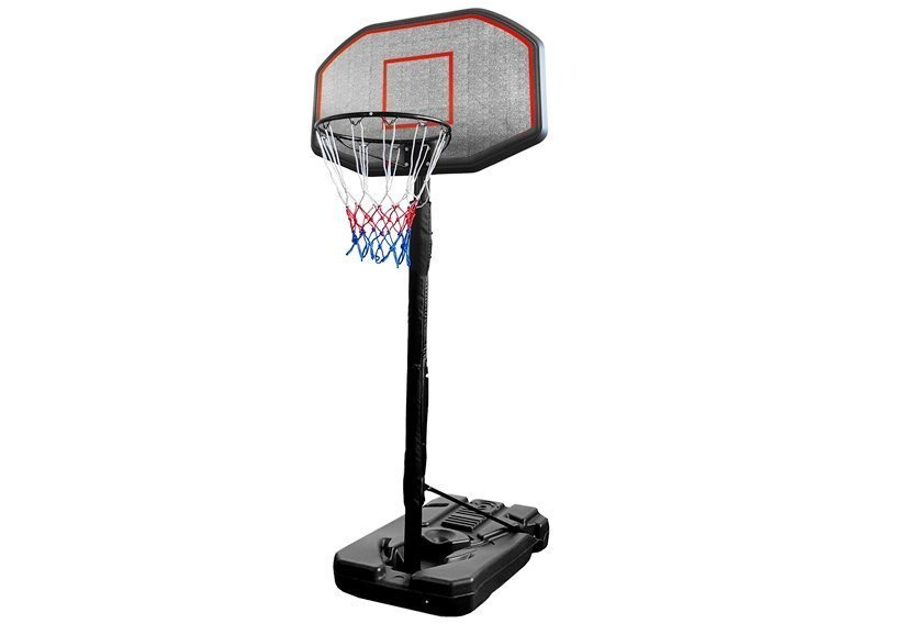 Basketbalová súprava LEAN Sport s nastaviteľnou výškou 200–305 cm s odolným doskou a stabilnou základňou