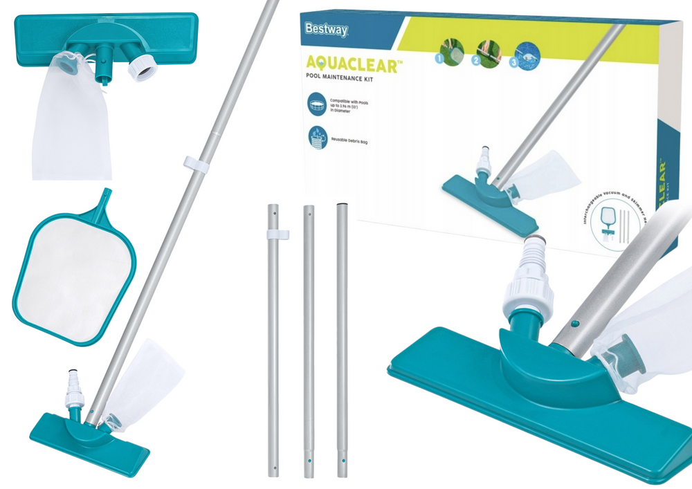 Sada na čistenie bazéna Bestway 58013 s vysávačom a sieťkou, tyč 167 cm