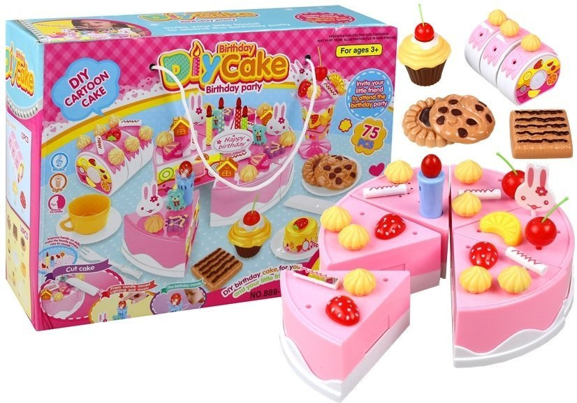Súprava na krájanie narodeninovej torty LEAN Toys – kompletná detská súprava s príslušenstvom