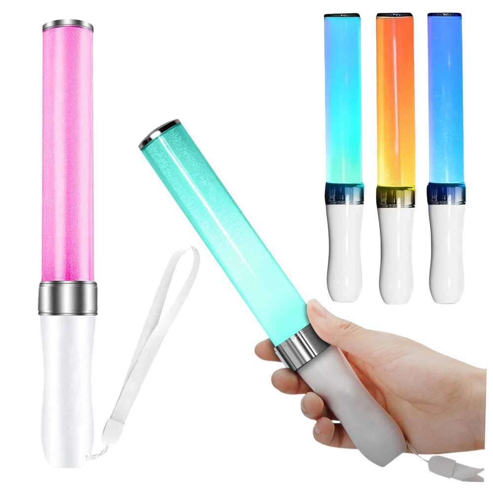 Svietiaca LED tyčinka LEAN Gadget na párty, 25,5 cm, tri režimy svietenia s ergonomickou rukoväťou