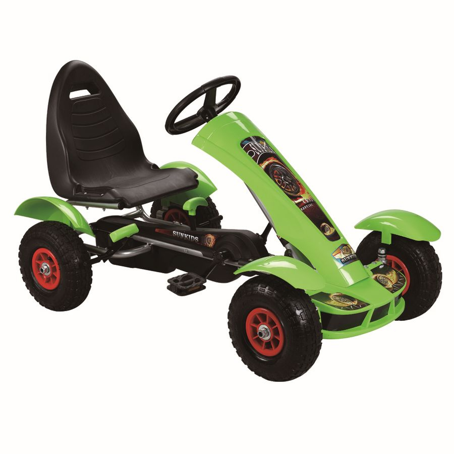 Šliapacia motokára LEAN CARS F618 zelená – robustné vozidlo pre deti vo veku 3–8 rokov