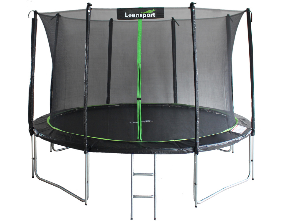 Trampolína LEAN SPORT PRO s priemerom 14 ft (426 cm) s ochrannou sieťou s výškou 180 cm a nosnosťou 150 kg