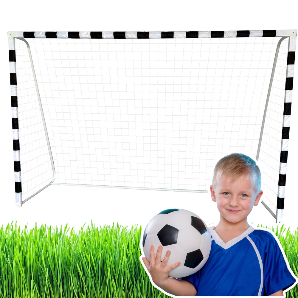 Tréningová futbalová bránka LEAN Toys 300 x 200 cm s kovovou konštrukciou a zosilneným rámom
