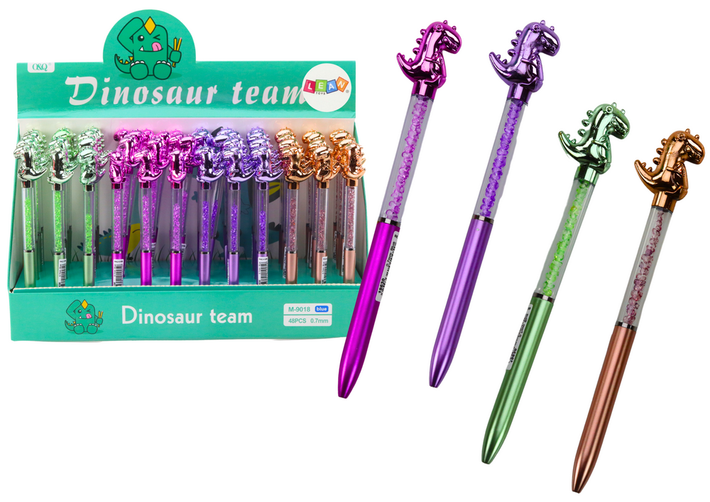 Tužka S Dinosaurem Diamanty Modrá Náplň 0.7mm Mix