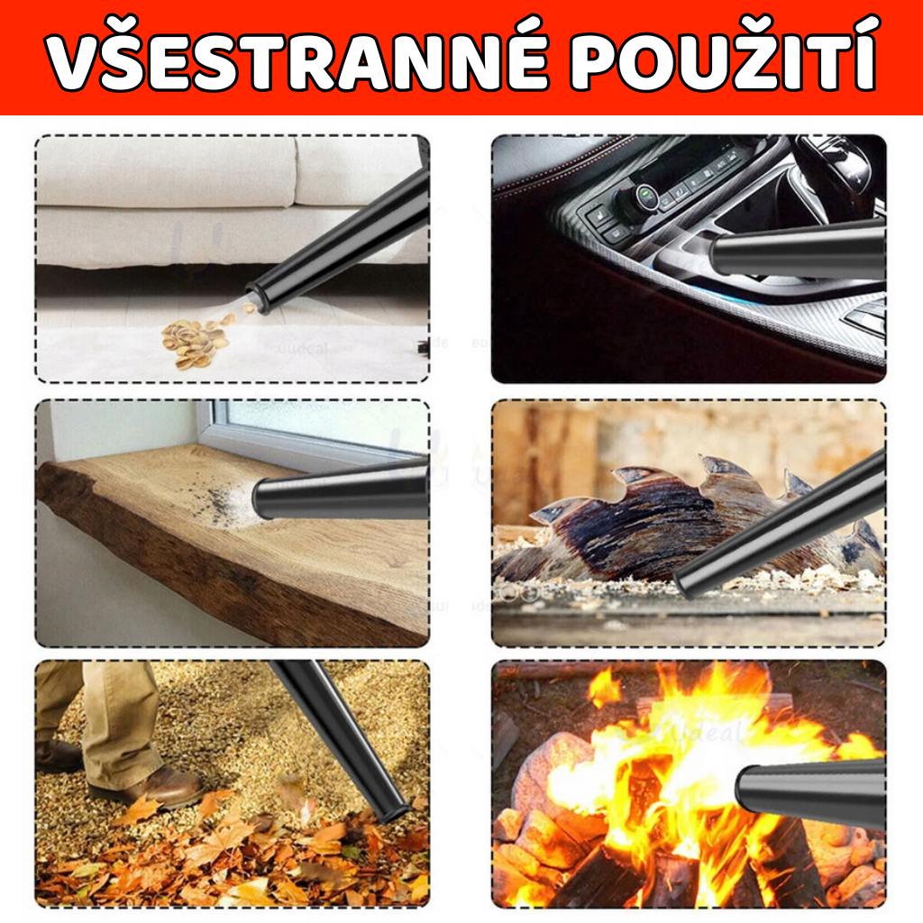 Fukar, drtič a vysavač