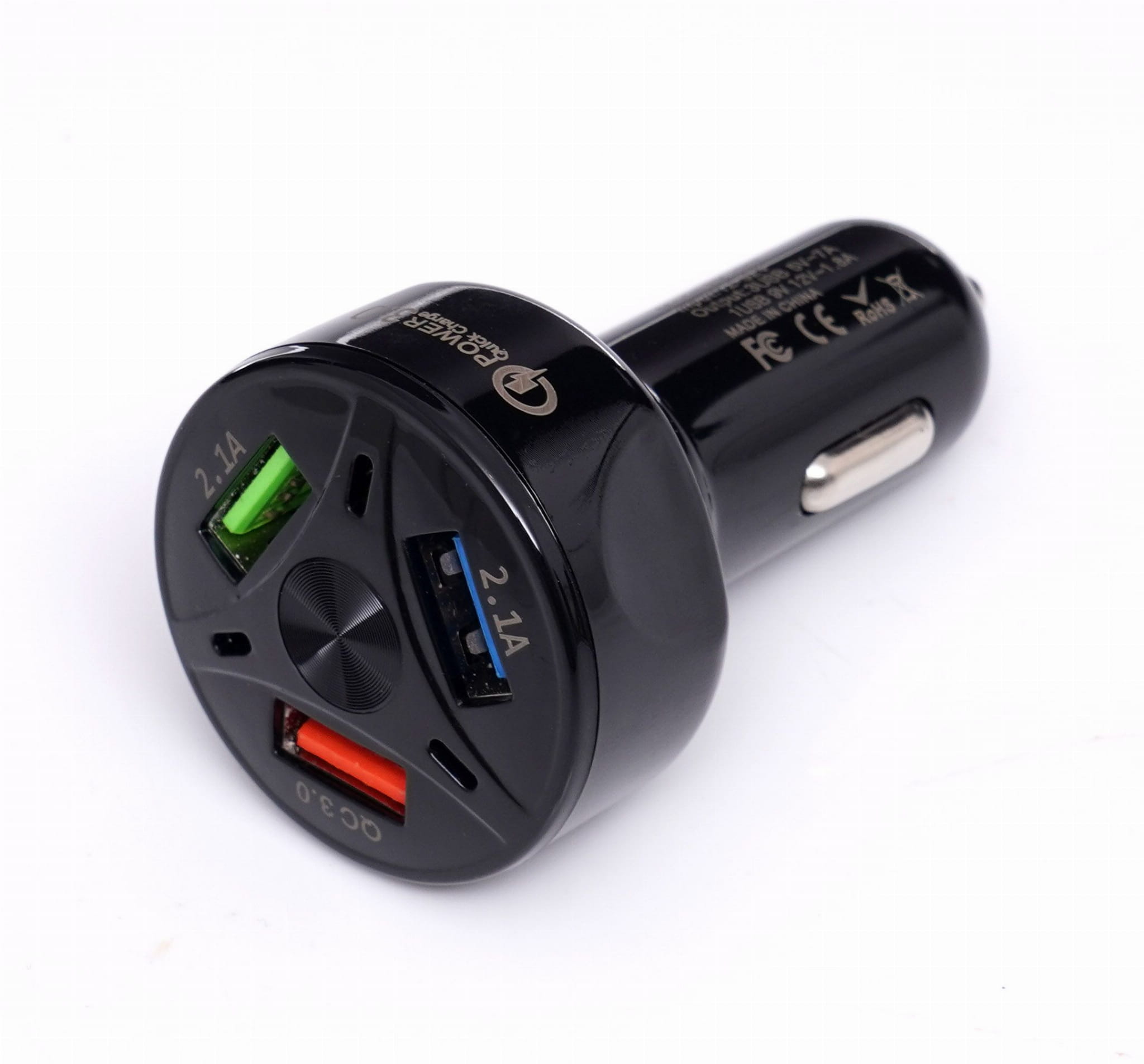 Autonabíječka quick charge 3 USB porty LED kd1238
