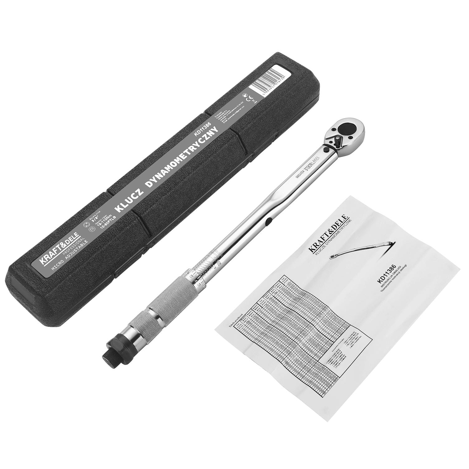 Dynamometrický klíč 3/8" 19-110 nm kd11386