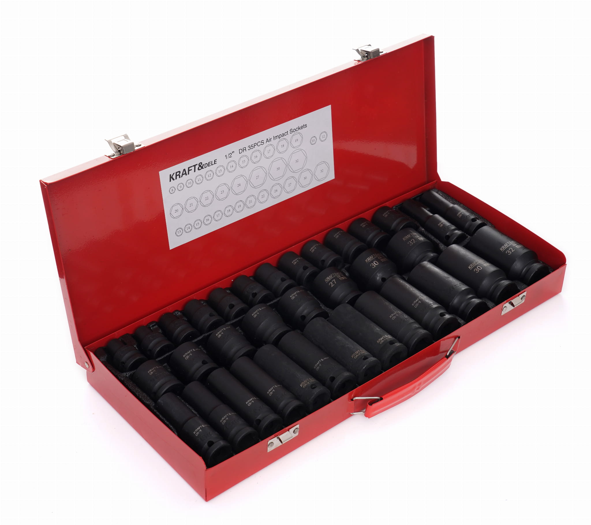 Nárazové nástavce 1/2" 35ks kd11756