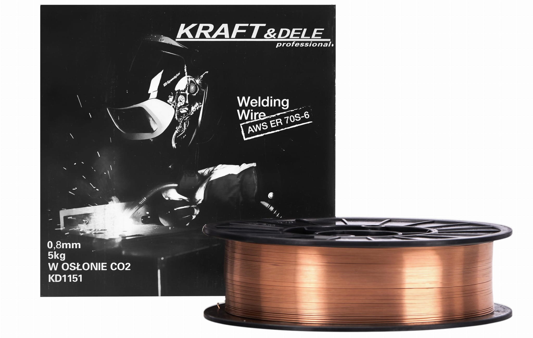 Svařovací drát 0,8 mm 5 kg měděný KD1151
