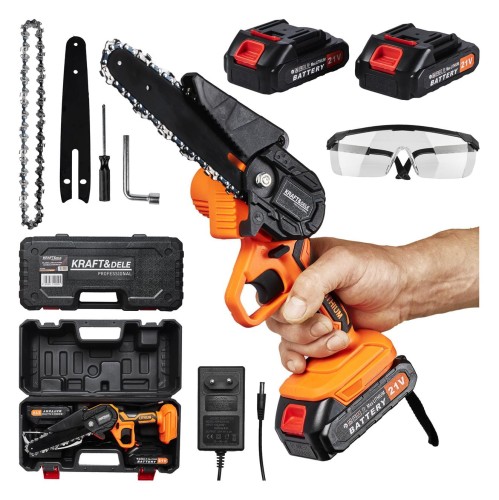 Akumulátorová řetězová pila 6" 21 V KD10626