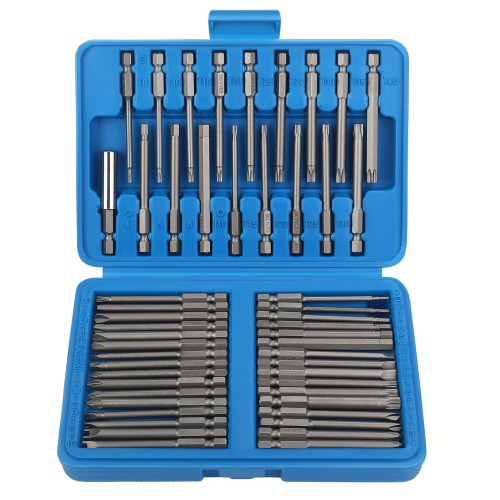 Sada dlouhých bitů 75 mm s magnetickým držákem, 50ks - KD11865