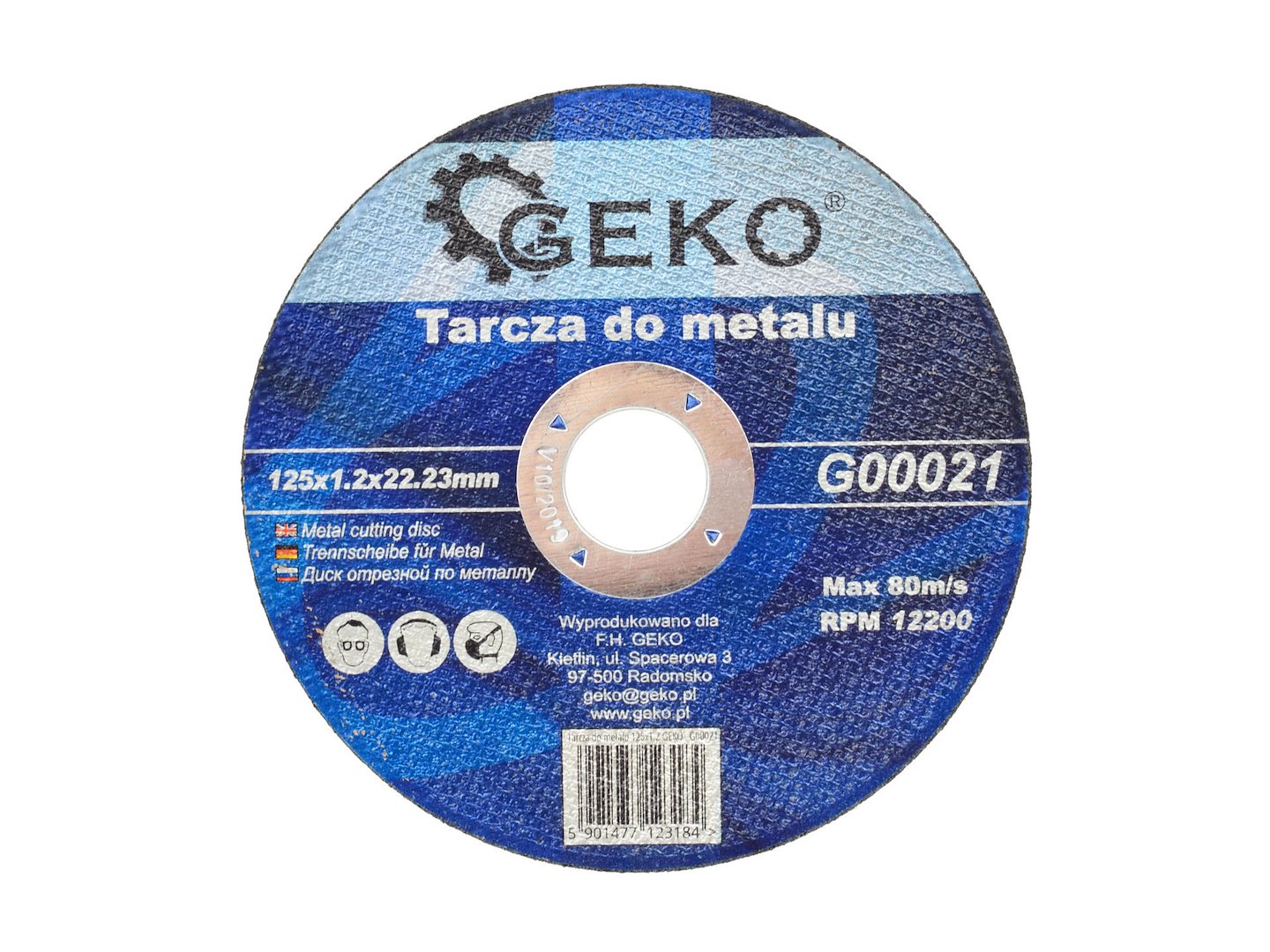 Kotouč na kov 125x1,2 Geko – celkový pohled na produkt