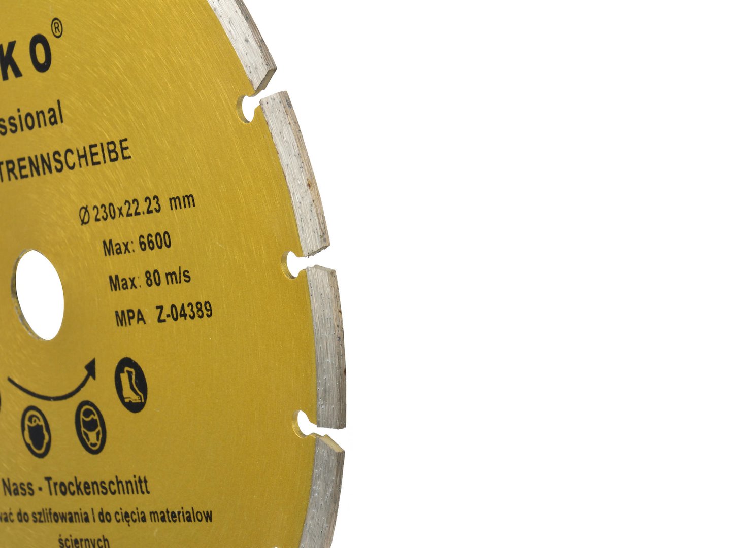 Kotouč průměr 230 mm segmentový GEKO – detail konstrukce