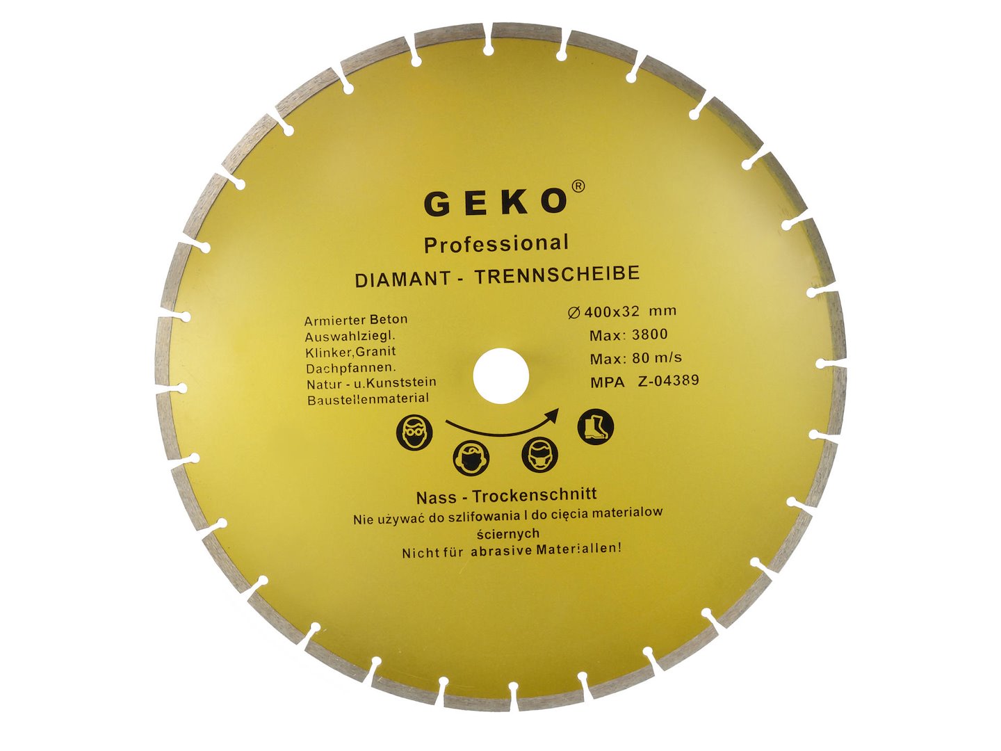 Kotouč prům. 400 x 8 x 32 mm segmentový GEKO (10) 1