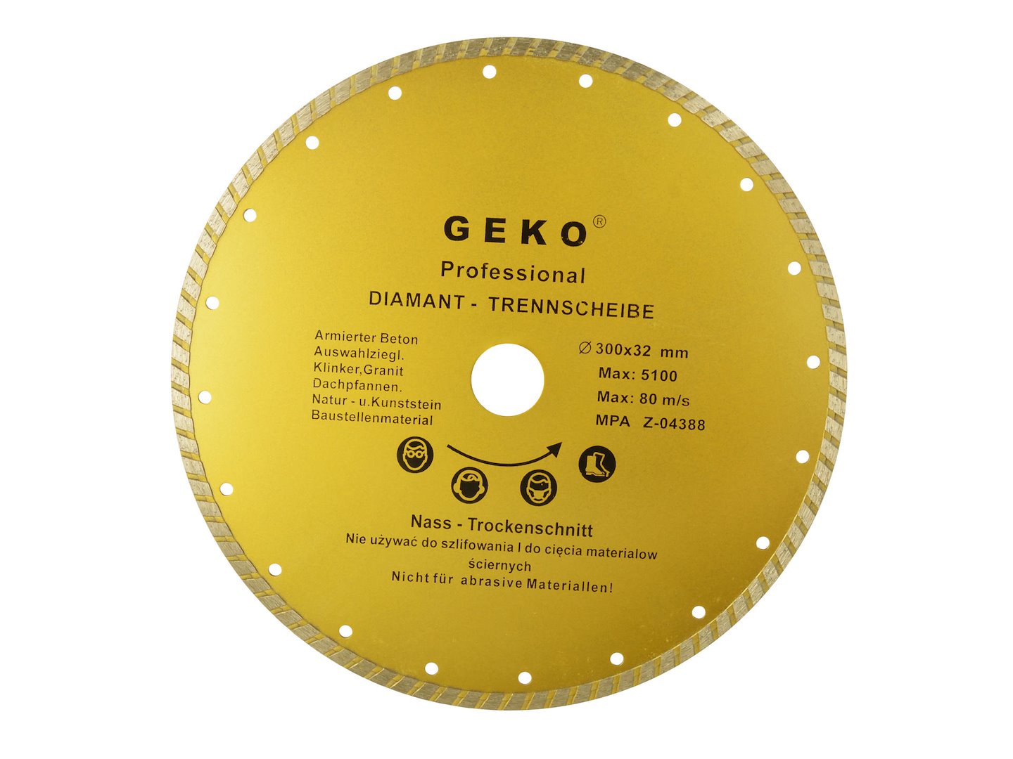 Kotouč průměr 300 x 8 x 32 mm turbo Geko  celkový pohled na produkt