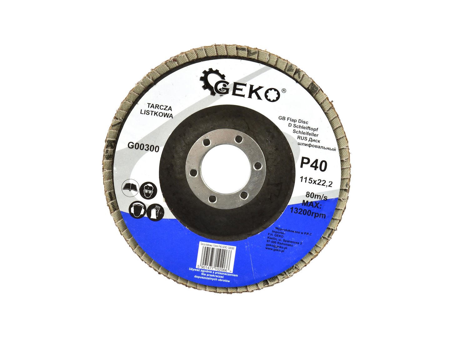 Listový kotouč 115 mm P40 GEKO (balení 10 ks) 4