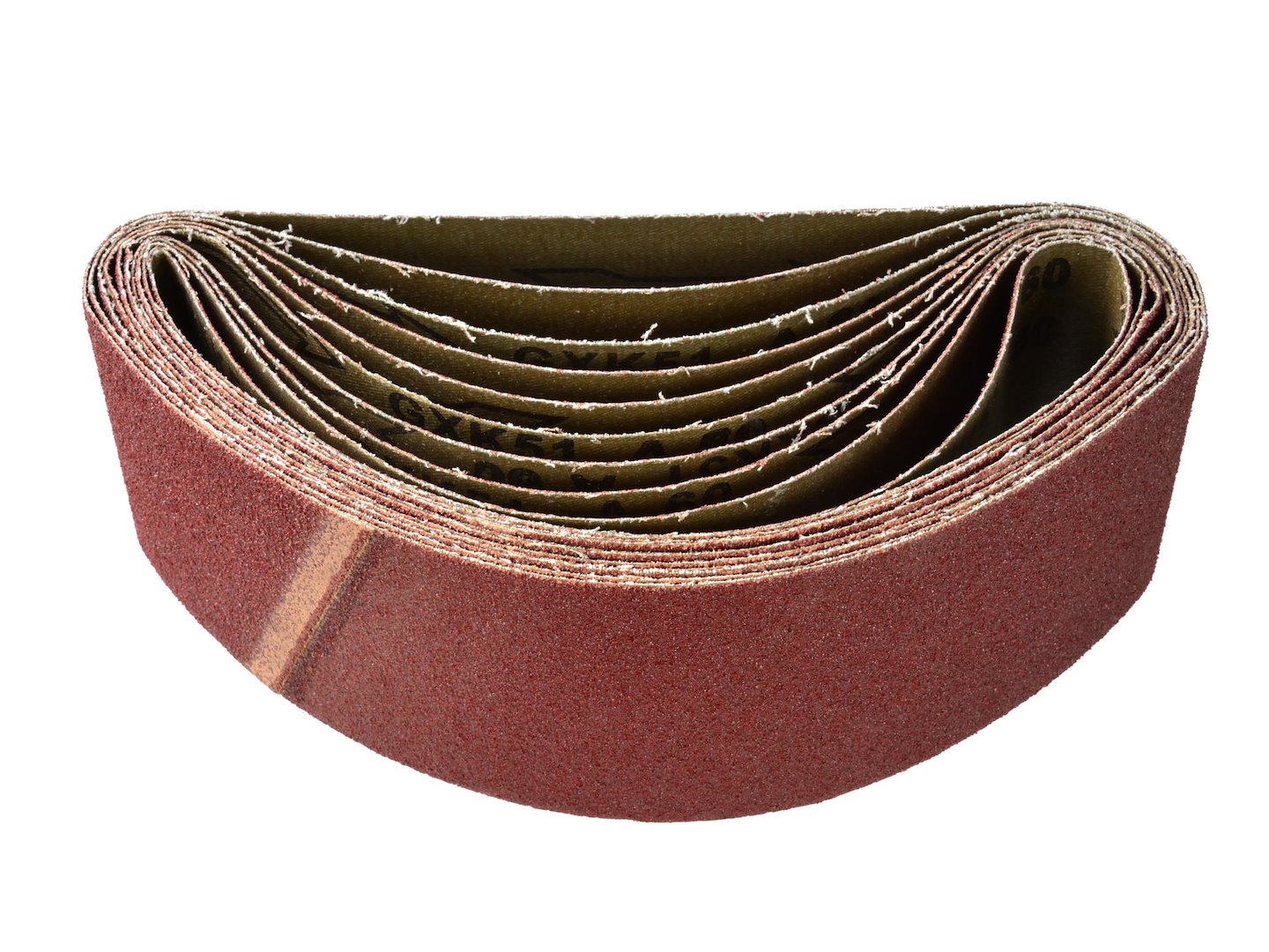 Nekonečný brusný pás 75x533mm P60 Geko – detail abrazivního povrchu