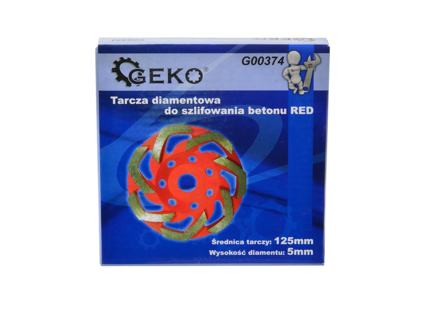 Diamantový kotouč na broušení betonu RED 125 mm x 5 mm (50 ks) – Geko 4
