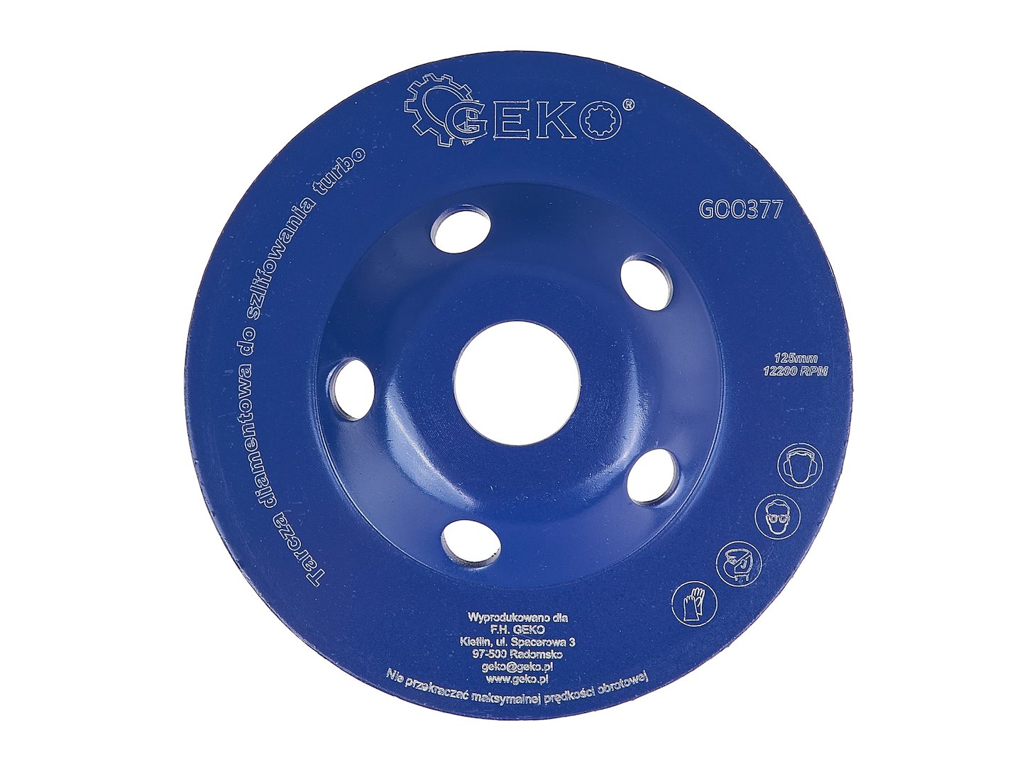 Brusný kotouč průměr 125 mm turbo Geko (20 ks) 4
