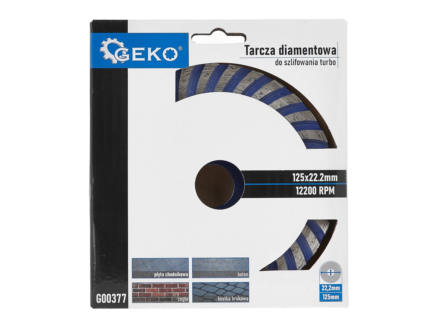 Brusný kotouč průměr 125 mm turbo Geko (20 ks) 5