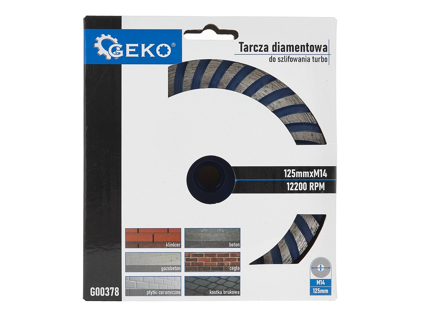 Brusný kotouč průměr 125 mm M14 turbo Geko (20 ks) 6