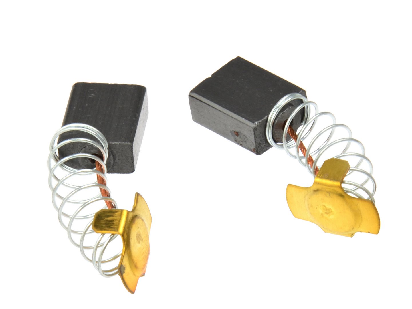 Uhlíkové kartáče Geko 230+ 8x14x17 mm – pohled na sadu