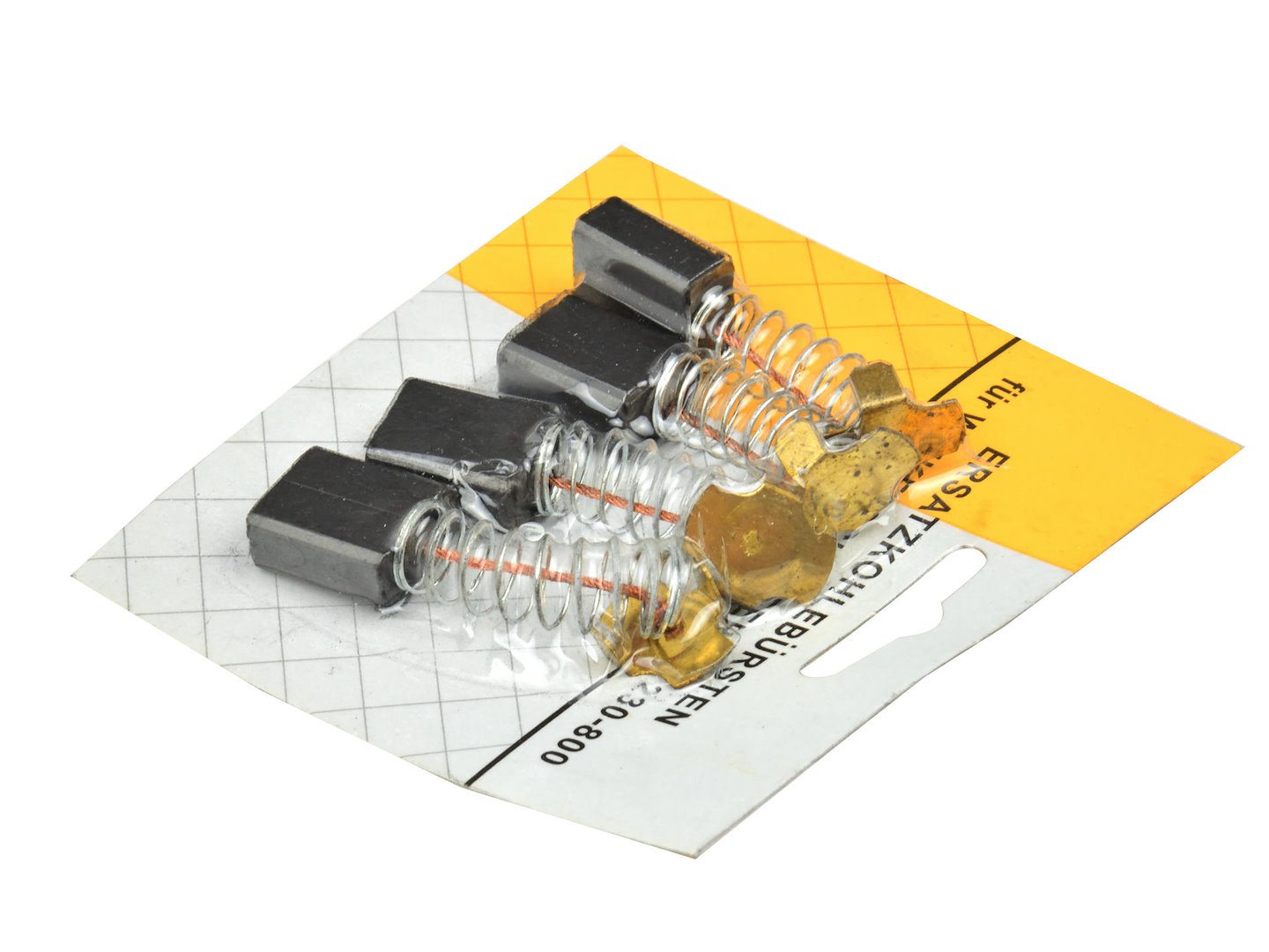 Uhlíkové kartáče Geko 230 mm – detail kvality uhlíku