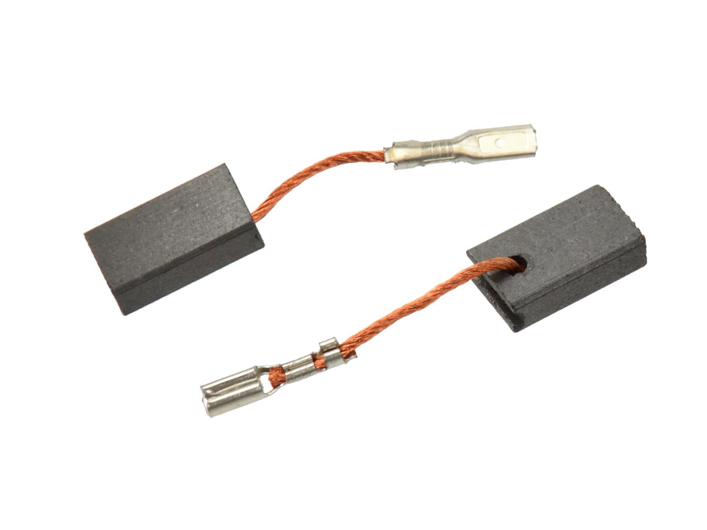Uhlíkové kartáče BS138 5×10×16,5 mm – pohled na sadu kartáčů