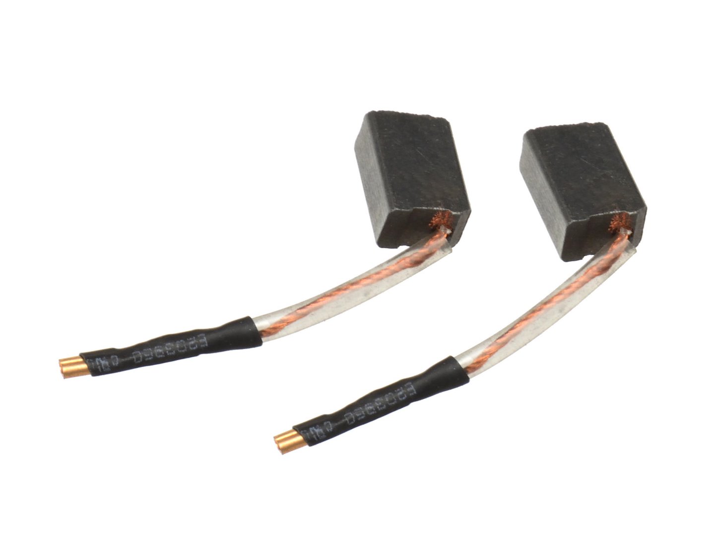 Uhlíkový kartáček 125 mm BD – detail rozměrů 6x8x14 mm zasouvací provedení