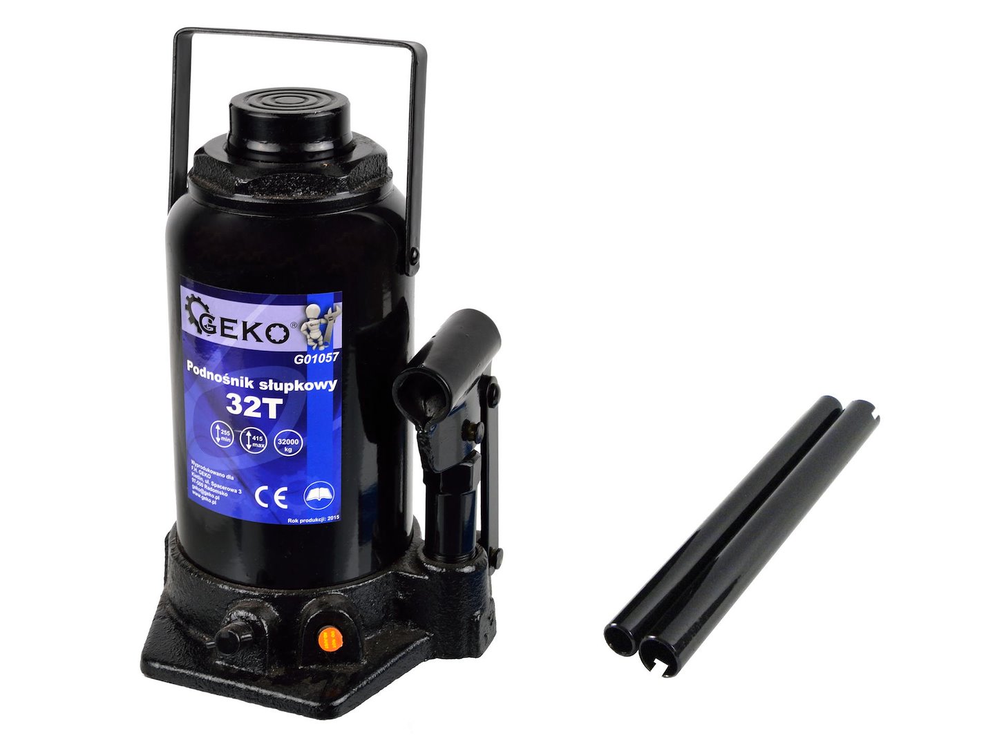 Hydraulický sloupový zvedák 32T GEKO – celkový pohled