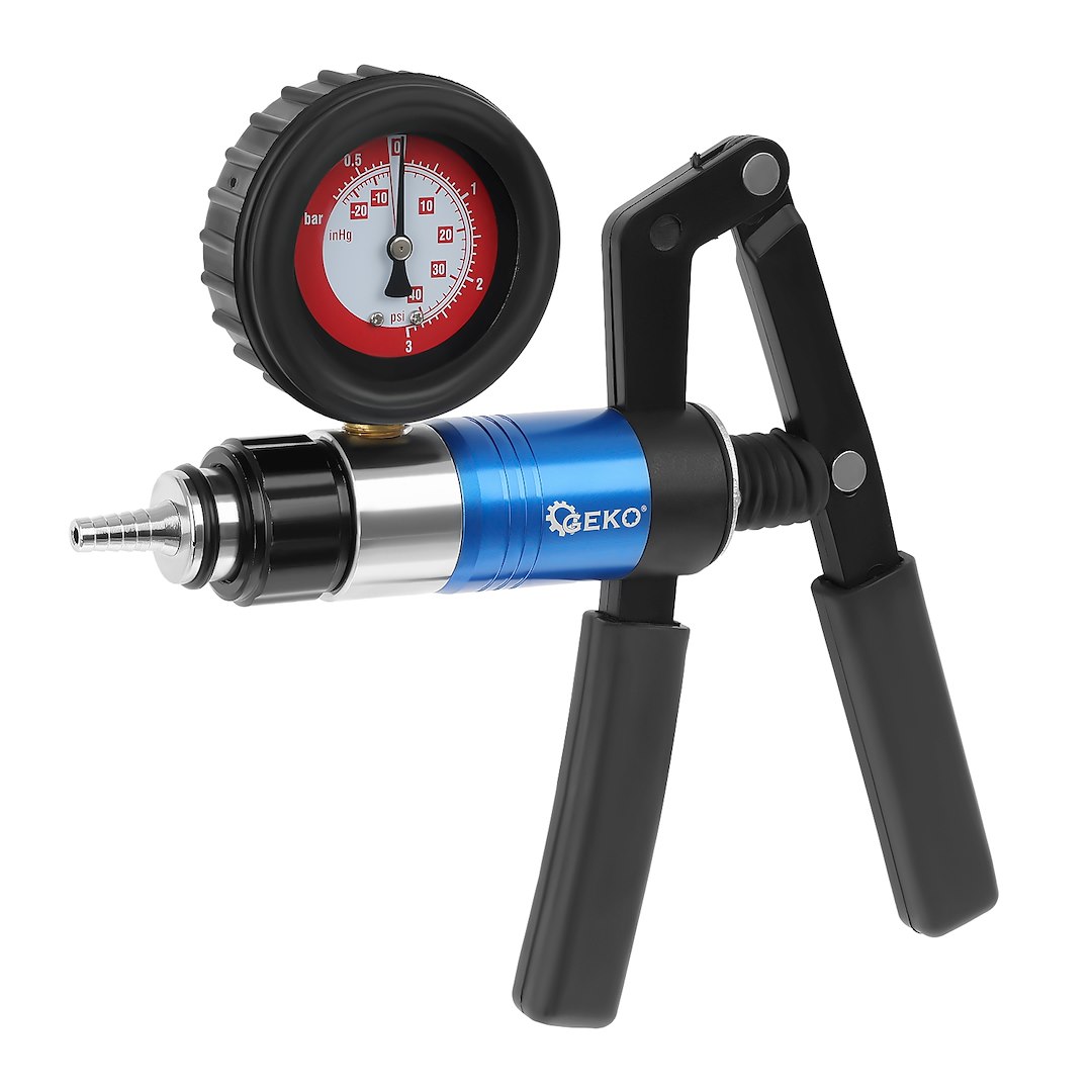 Ruční vakuová pumpa Geko G01155 – adaptéry a hadice