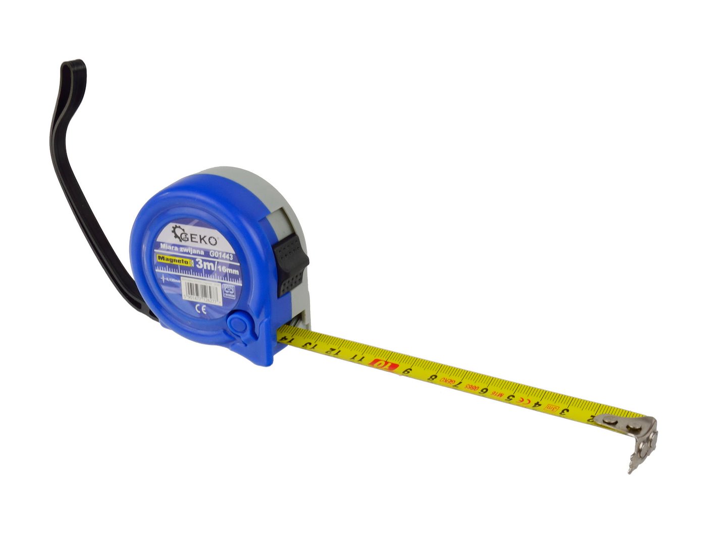 Svinovací metr Geko 3 m x 16 mm – celkový pohled