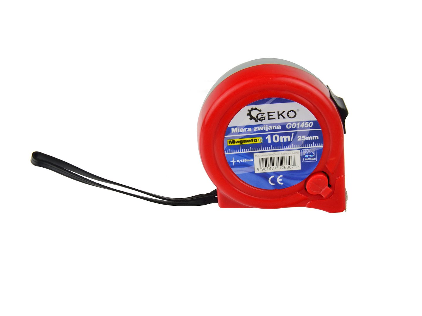 Svinovací metr 10 m x 25 mm s magnetem Geko 8